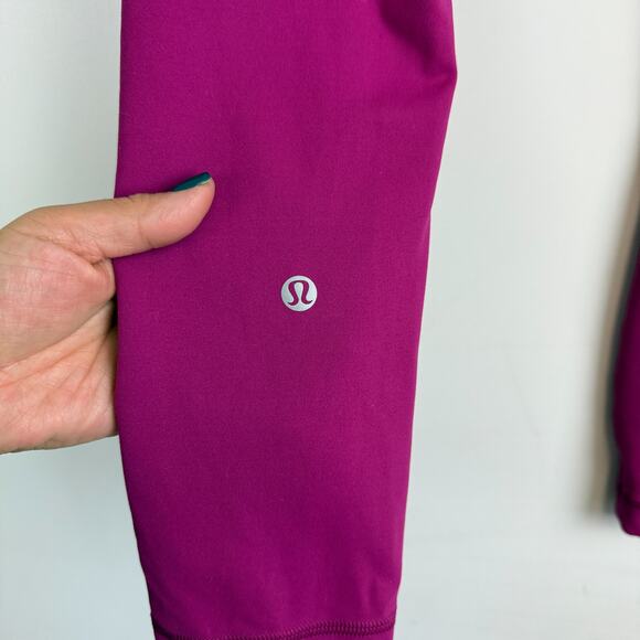 Lululemon Wunder Train 23” High Rise Leggings Nulux Pink - 4 - Picture 4 of 7